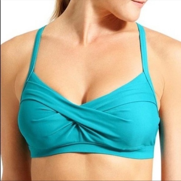 Athleta Other - Athleta teal twisted bikini top